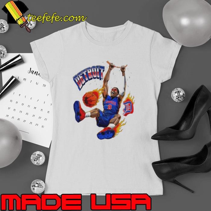 Detroit Pistons Jalen Duren slam Ladies tee