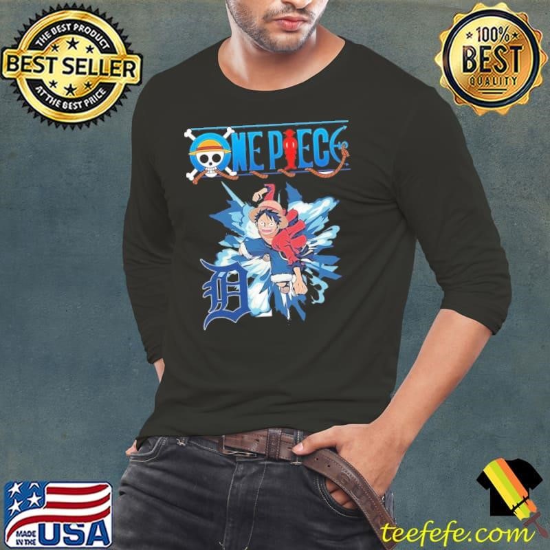 Detroit Tigers One Piece Monkey D. Luffy shirt