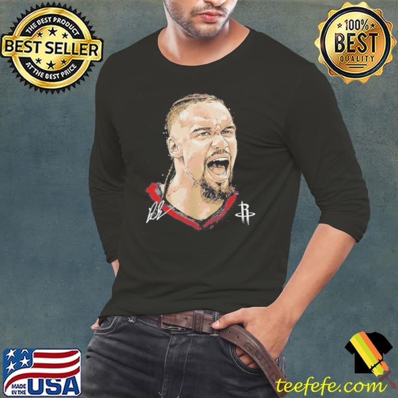 Dillon Brooks Houston Rockets MLB Basketball Player Portrait Signature Shirt