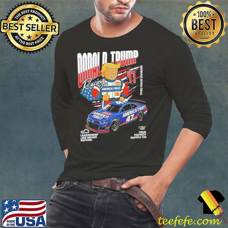 Donald Trump America First 47 racing team stock car shirt