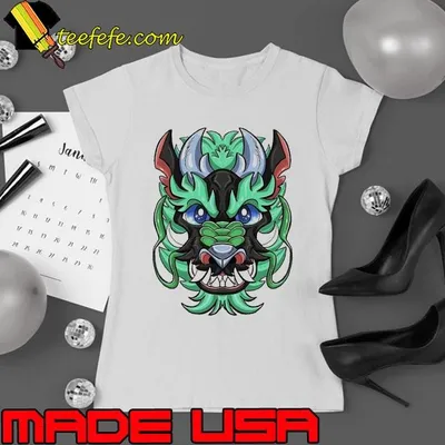 Eastern black dragon big head shirt