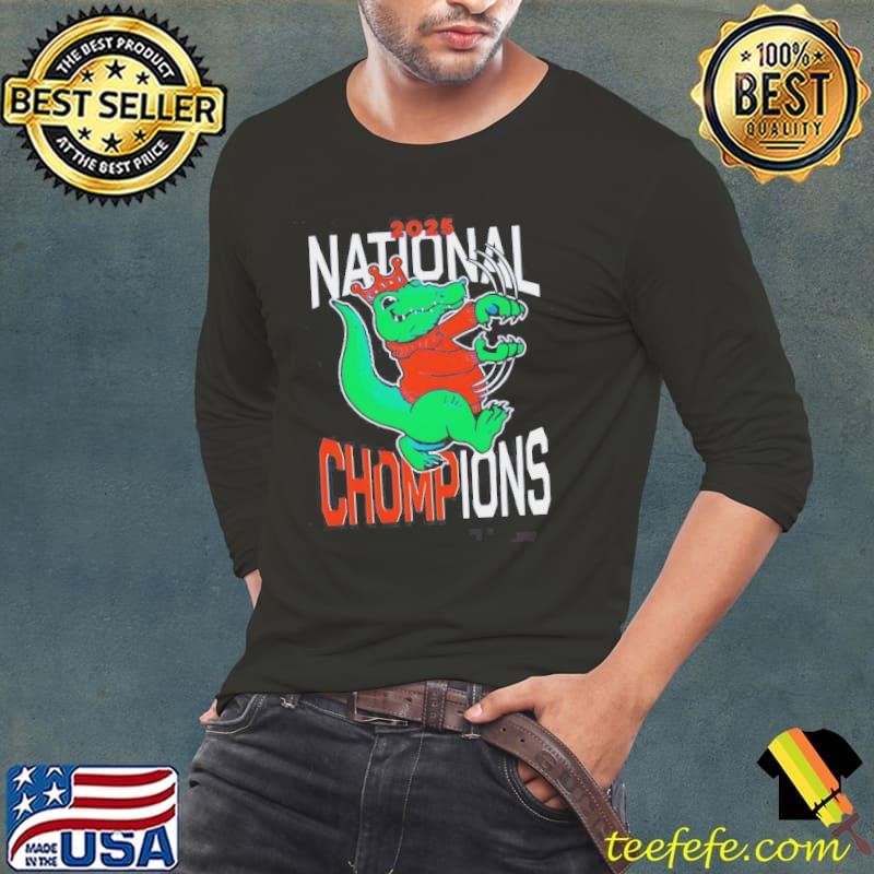Florida Gator 2025 National Chompions Mascot King Long Sleeve Tee
