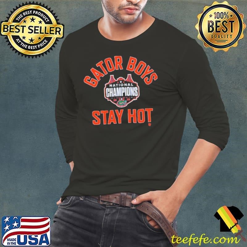 Florida Gator Boys Stay Hot National Champs Long Sleeve Tee