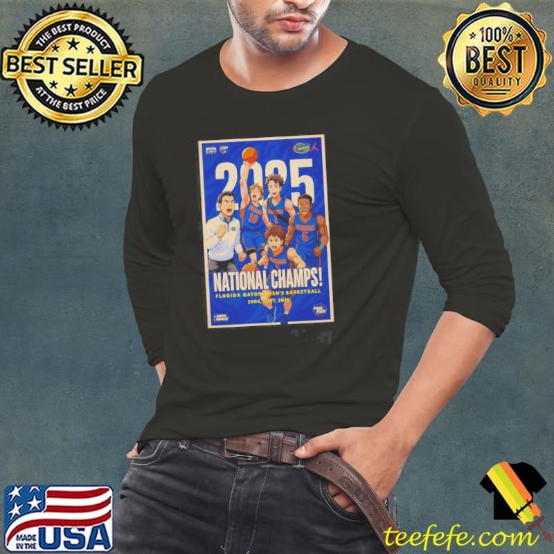 Florida Gators Mens Basketball 2006 2007 2025 National Champs NCAA March Madness Final Four Anime shirt