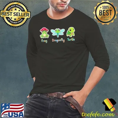 Frog Dragonfly Turtle T Shirt
