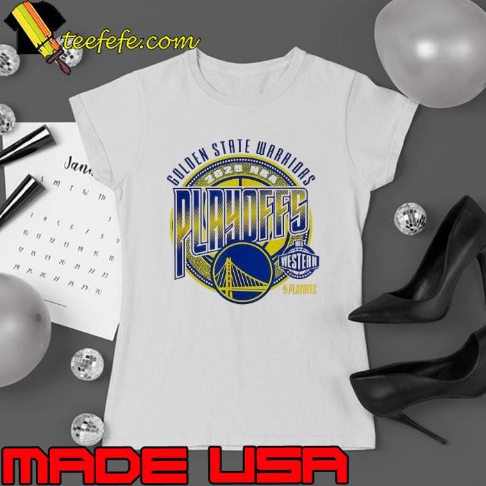 Golden State Warriors 2025 NBA Playoffs Game Day Ladies tee