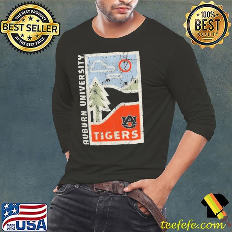Graphite Auburn Tigers Comfort Colors Minimal Vista Distressed shirt