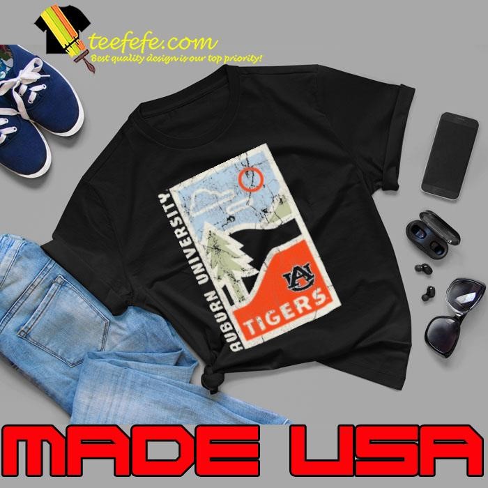 Graphite Auburn Tigers Comfort Colors Minimal Vista Distressed Unisex