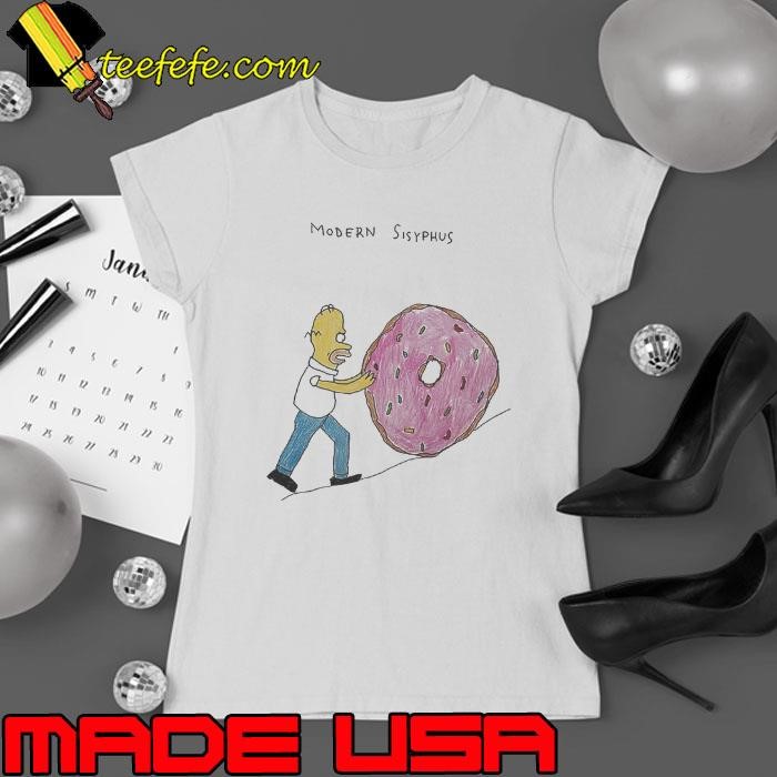 Homer Simpson Modern Sisyphus Ladies tee