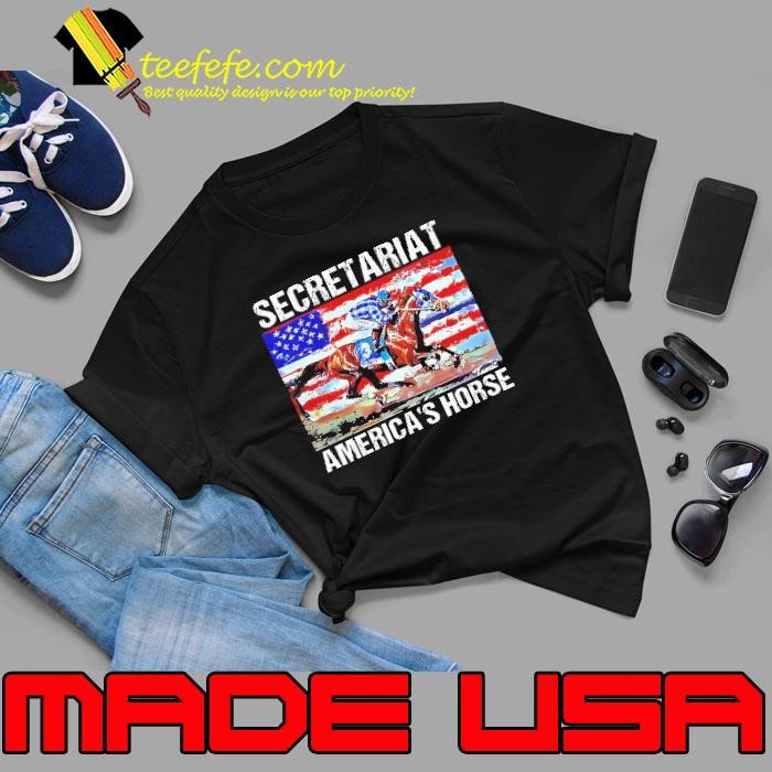 Horse Racing secretariat America’s horse usa flag Unisex