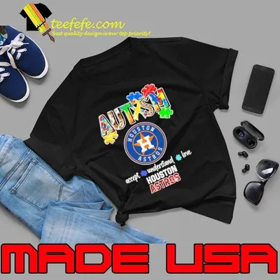 Houston Astros Autism accept understand love shirt