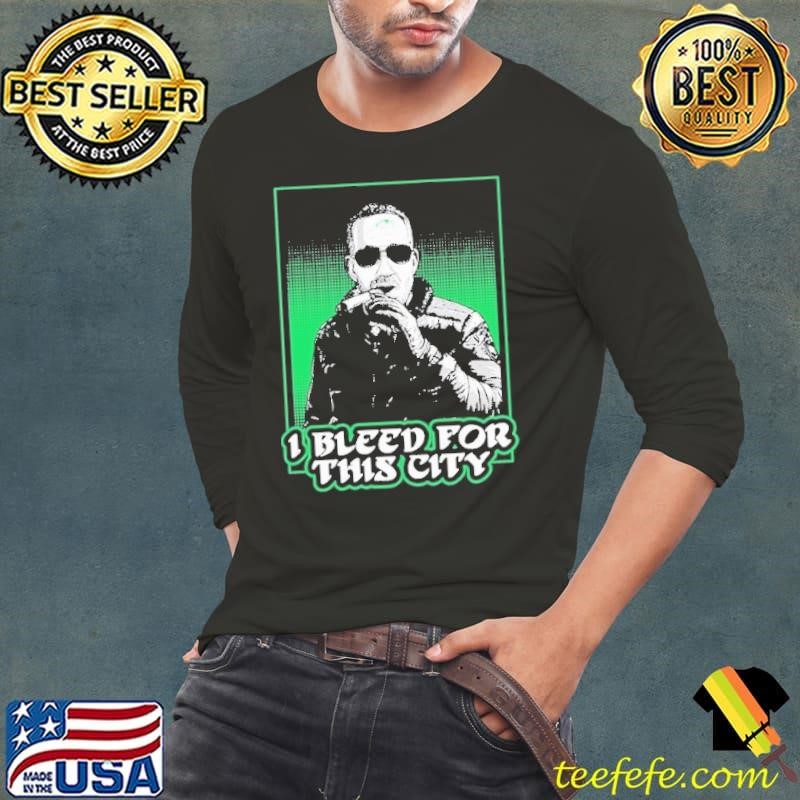 Howie Roseman I Bleed for This City Smoking Philadelphia Eagles Long Sleeve Tee