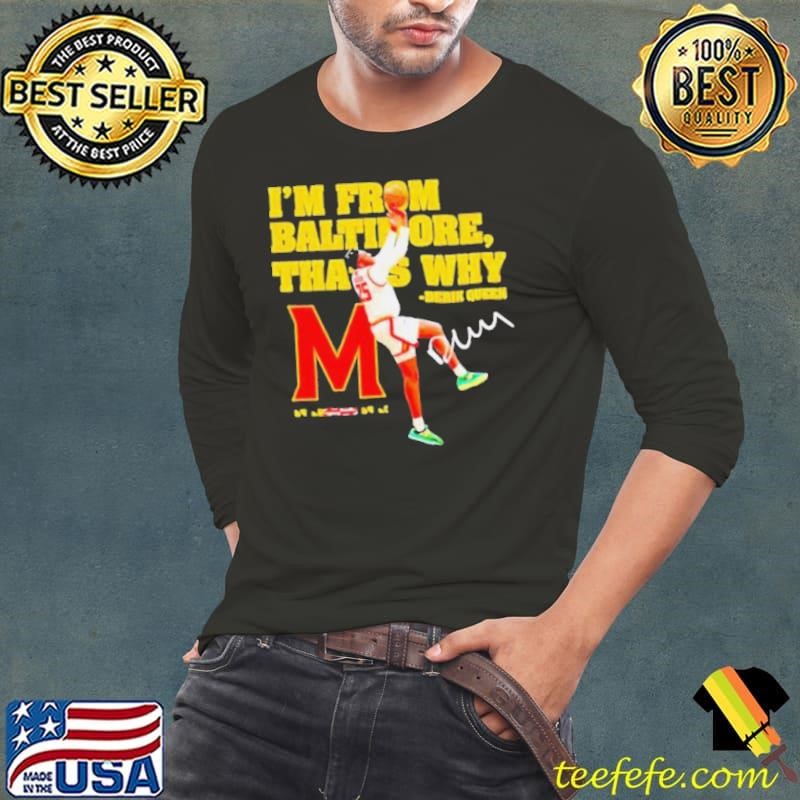 I’m From Baltimore That's Why Derik Queen Signature Doing Tariffic Long Sleeve Tee