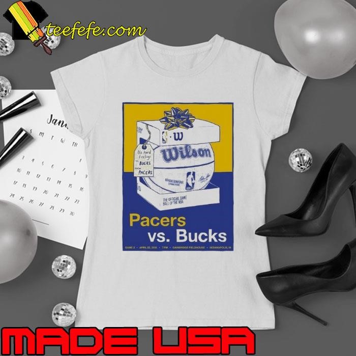 Indiana Pacers vs Milwaukee Bucks NBA game 2 Ladies tee