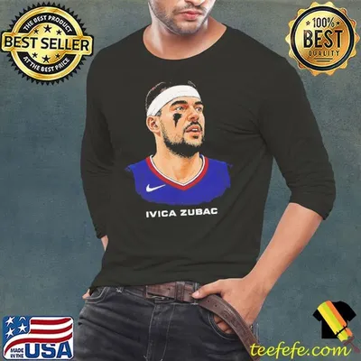 Ivica Zubac illustrated portrait shirt