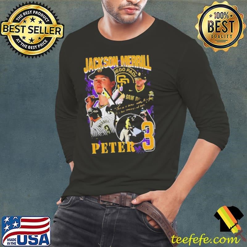 Jackson Merrill Rap San Diego Padres Vintage Baseball Graphic shirt