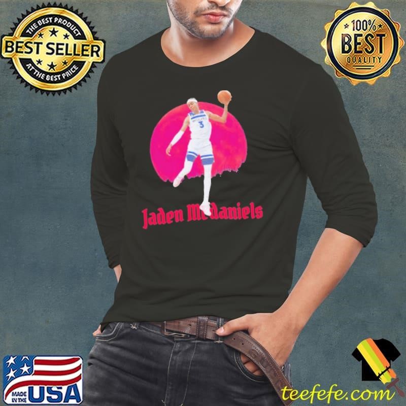 Jaden Mcdaniels Minnesota Timberwolves pink moon shirt