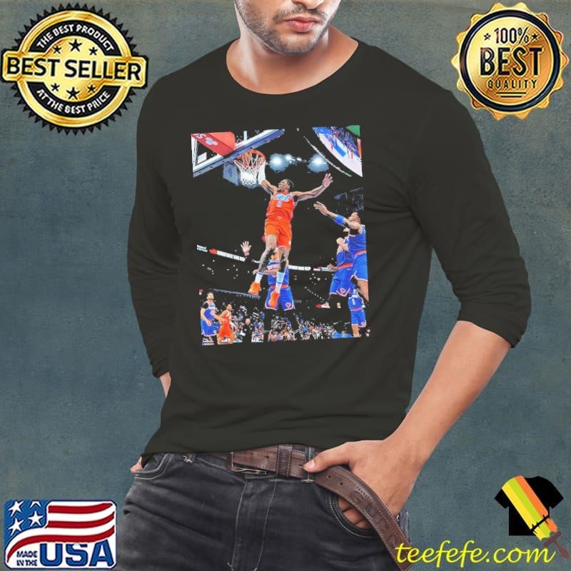Jalen Williams Oklahoma City Thunder NBA basketball game frames shirt