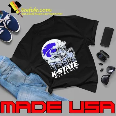 Kansas State Wildcats Youth Heather Dripping Football Shirt