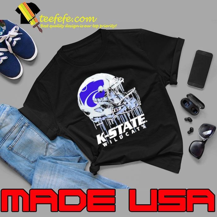 Kansas State Wildcats Youth Heather Dripping Football Shirt