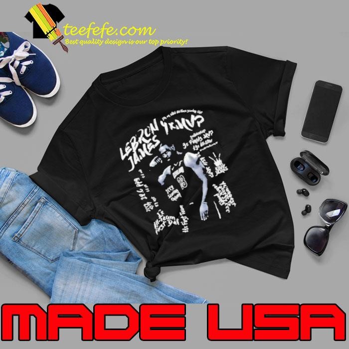LeBron James 4X MVP graphic black white Unisex