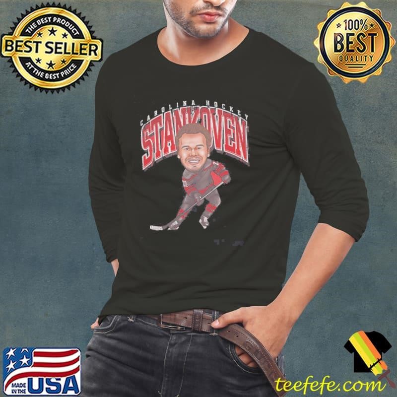 Logan Stankoven Carolina Hurricanes NHL Hockey Cartoon Vintage Shirt