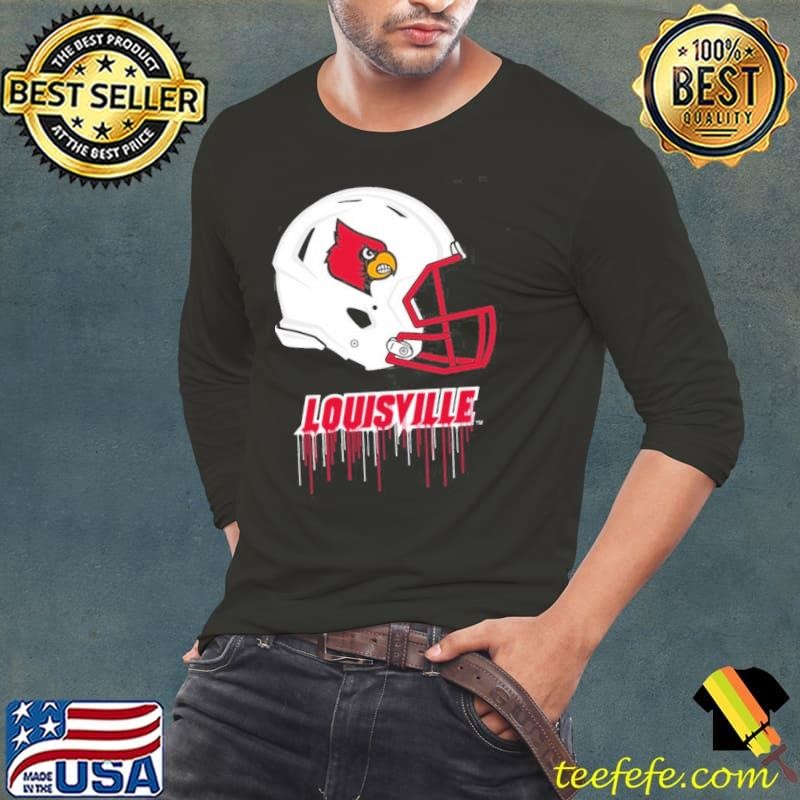 Louisville Cardinals Infant Dripping Football Long Sleeve Tee
