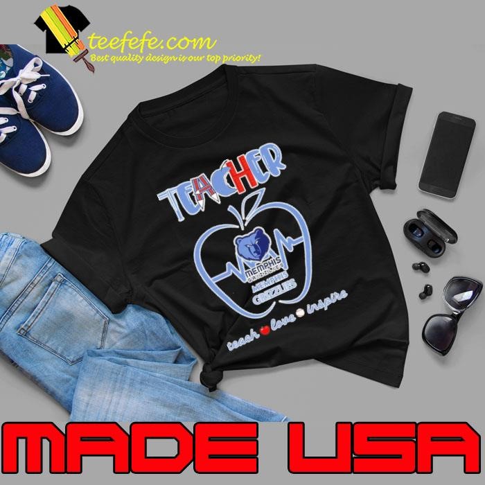 Memphis Grizzlies teacher apple teach love inspire Unisex