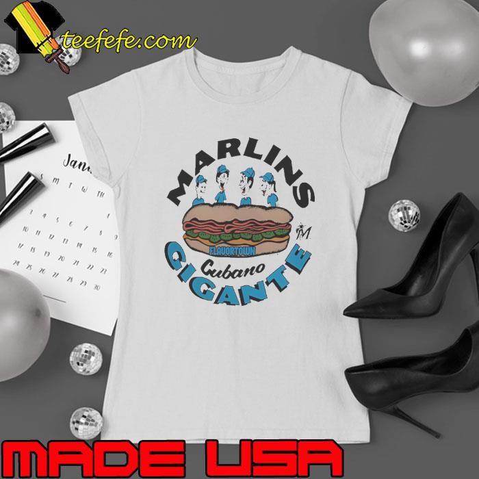 Miami Marlins Flavortown Cubano Gigante Ladies tee