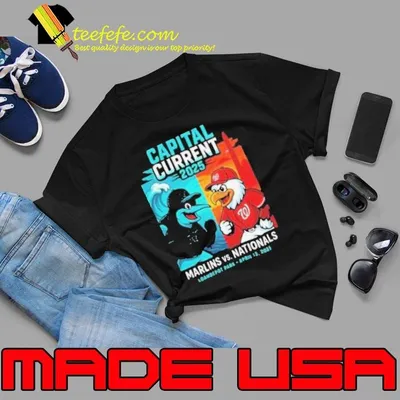 Miami Marlins vs Washington Nationals Capital Current 2025 Loandepot Park shirt