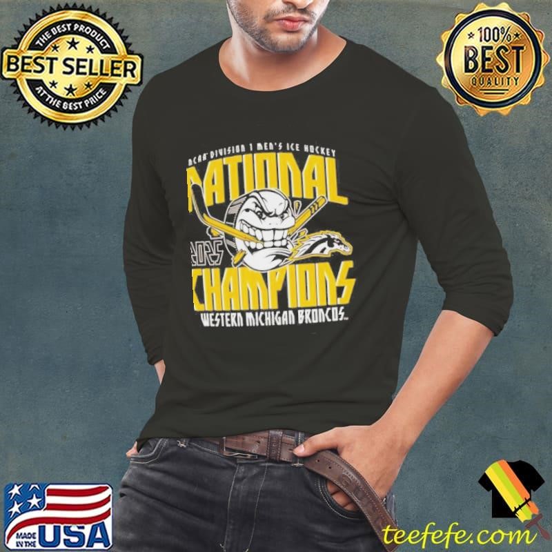 Michigan Broncos 2025 NCAA Frozen Four Mens Ice Hockey National Champions Shirt
