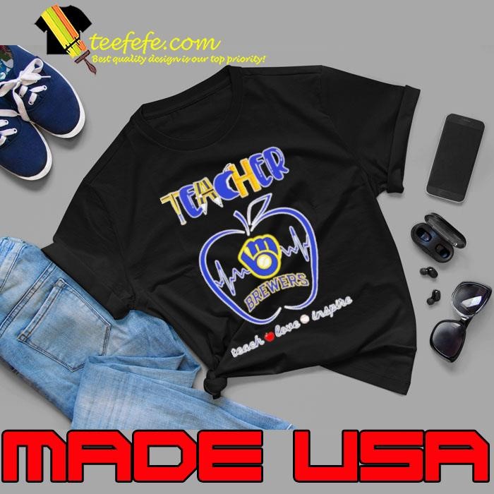 Milwaukee Brewers Teachers’ Pride Heart Teacher Appreciation Week Unisex