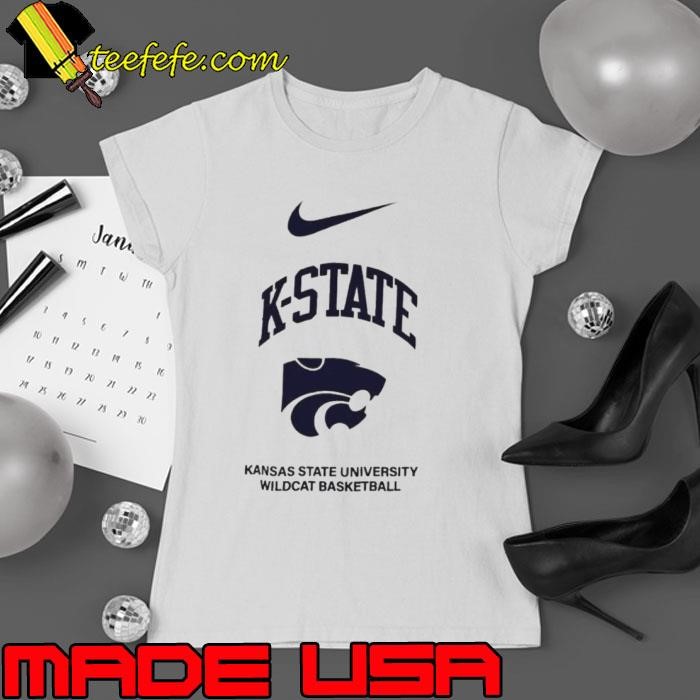 NK State x Nike Kansas State University Wildcat Basketball Ladies tee