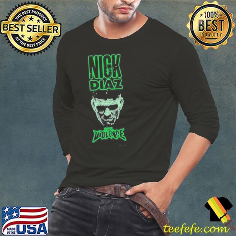Nick Diaz Face Full Violence Long Sleeve Tee