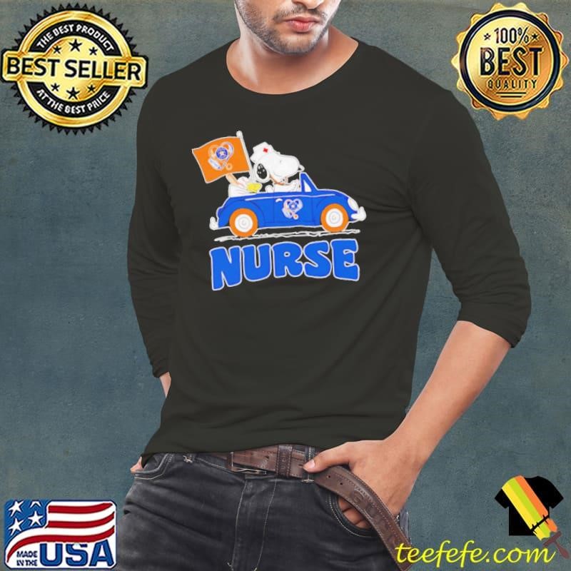 Nurse Snoopy and Woodstock driving car Houston Astros shirt