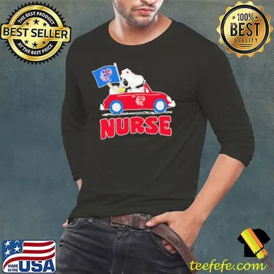 Nurse Snoopy and Woodstock driving car Philadelphia Phillies shirt