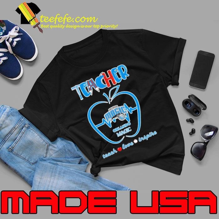 Orlando Magic teacher apple teach love inspire Unisex