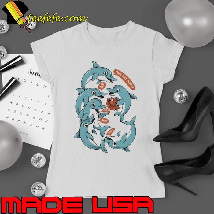Pass the puffer Dolphin Ladies tee