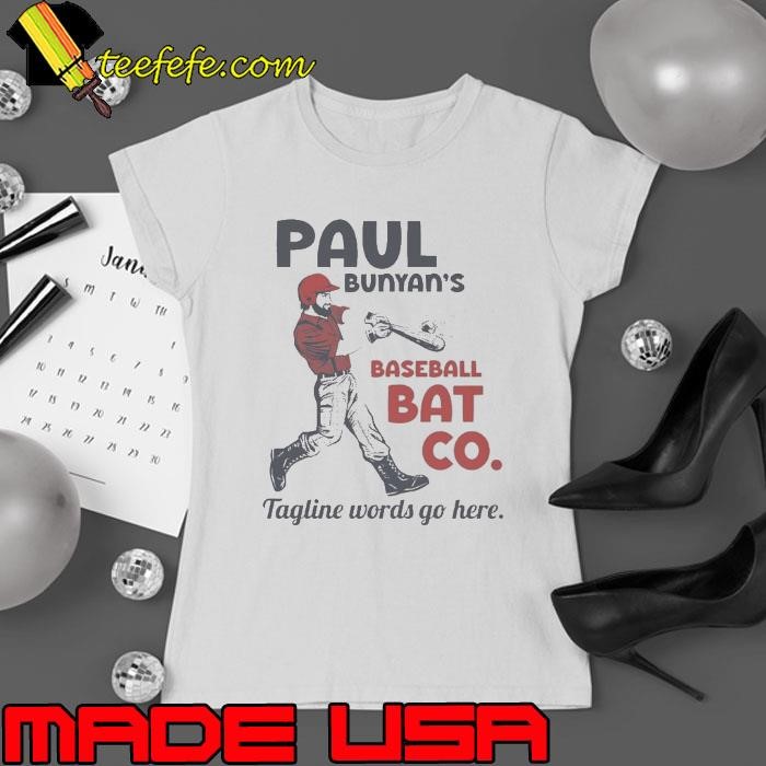 Paul Bunyans Baseball Bat Co Ladies tee