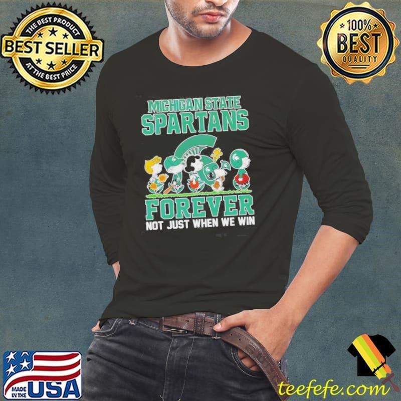 Peanuts Michigan State Spartans Forever Not Just When We Win Shirt