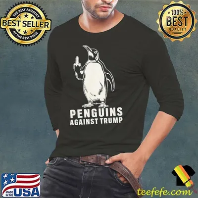 Penguins Against Trump Middle Finger shirt