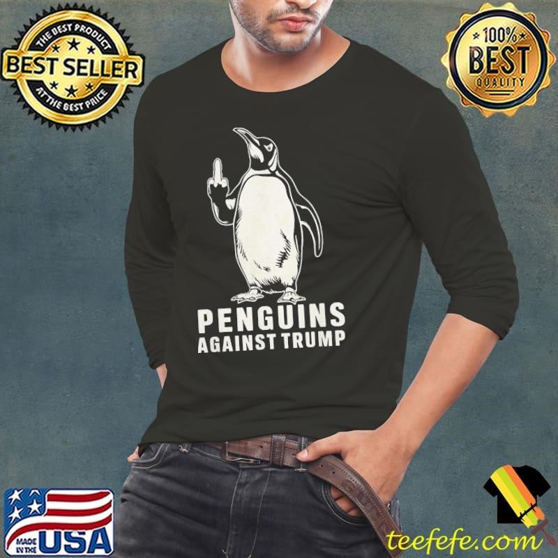 Penguins Against Trump Middle Finger shirt