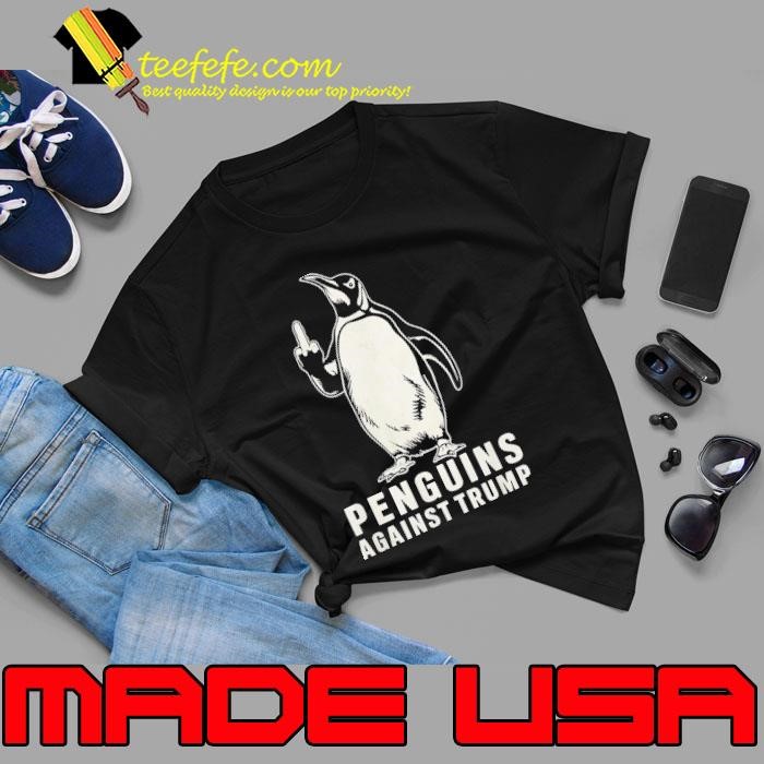 Penguins Against Trump Middle Finger Unisex