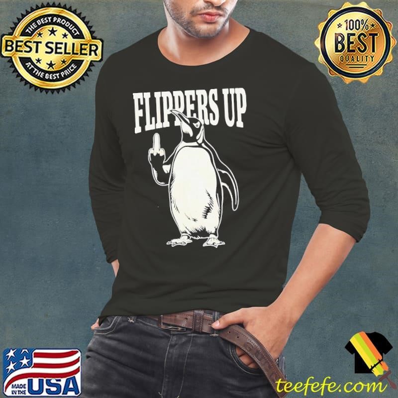 Penguins Flippers Up Middle Finger shirt
