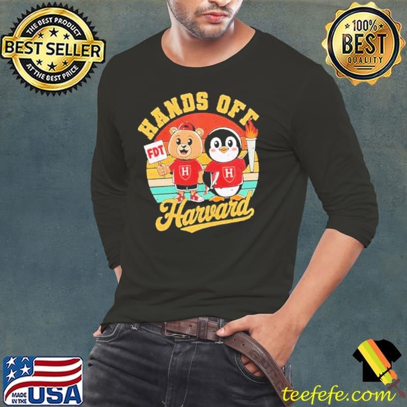 Penguins smokey bear hands off harvard vintage Long Sleeve Tee