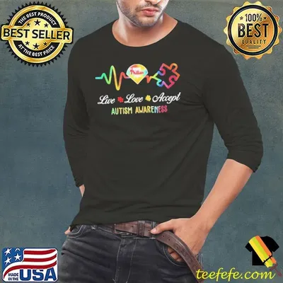 Philadelphia Phillies live love accept Autism Awareness shirt