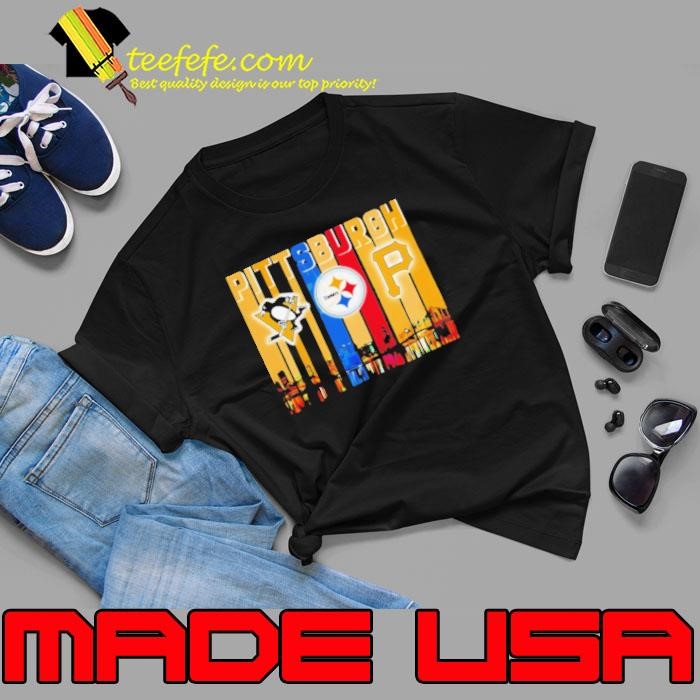Pittsburgh Penguins x Pittsburgh Steelers x Pittsburgh Pirates night city Unisex