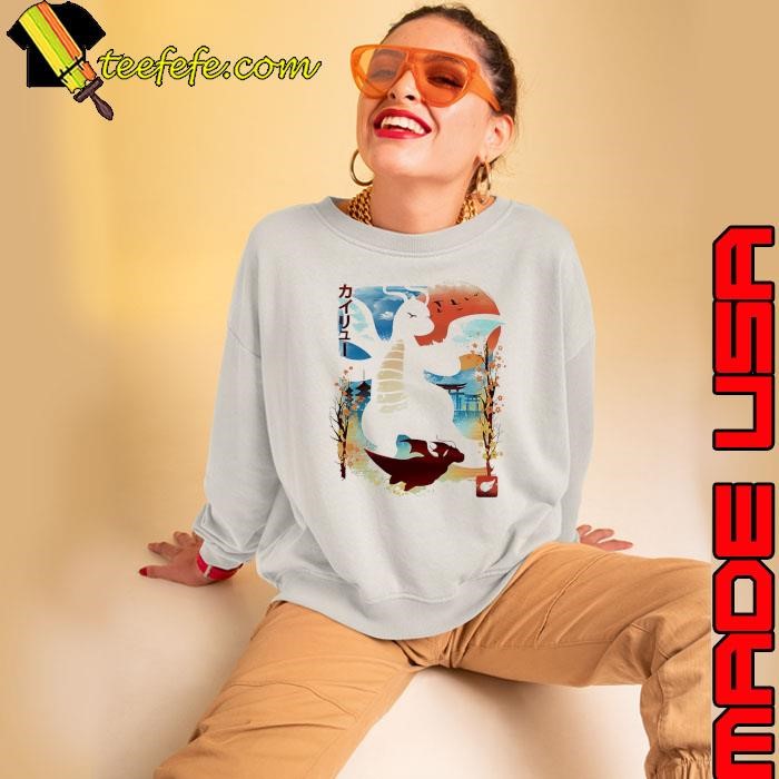 Pokémon Dragonite dragon type landscape Japanese style Sweatshirt