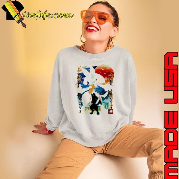 Pokémon Lucario fighting type landscape Japanese style Sweatshirt