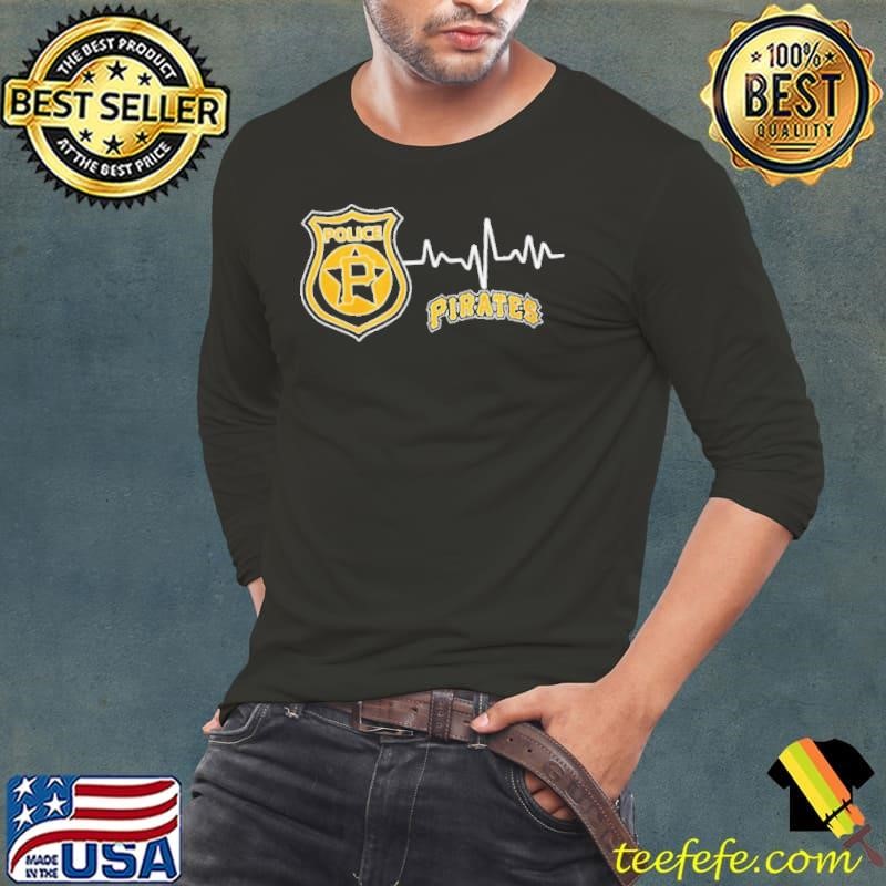 Police heart rate Pittsburgh Pirates Long Sleeve Tee